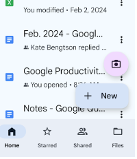 Android Google Drive interface